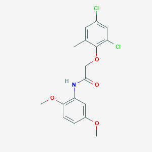 molecular formula C17H17Cl2NO4 B3694419 2-(2,4-dichloro-6-methylphenoxy)-N-(2,5-dimethoxyphenyl)acetamide 