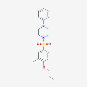 1-(3-Methyl-4-propoxybenzenesulfonyl)-4-phenylpiperazine