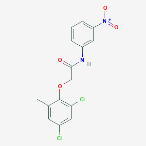 molecular formula C15H12Cl2N2O4 B3694447 2-(2,4-dichloro-6-methylphenoxy)-N-(3-nitrophenyl)acetamide 