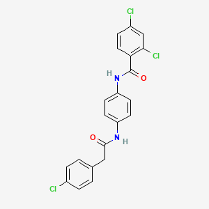 2,4-dichloro-N-(4-{[(4-chlorophenyl)acetyl]amino}phenyl)benzamide