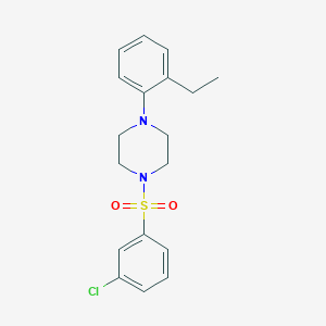 1-(3-Chlorobenzenesulfonyl)-4-(2-ethylphenyl)piperazine