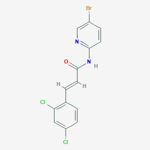 (E)-N-(5-Bromo-2-pyridyl)-3-(2,4-dichlorophenyl)-2-propenamide