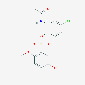 2-(Acetylamino)-4-chlorophenyl 2,5-dimethoxybenzenesulfonate