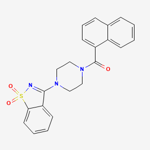 3-[4-(1-naphthoyl)-1-piperazinyl]-1,2-benzisothiazole 1,1-dioxide