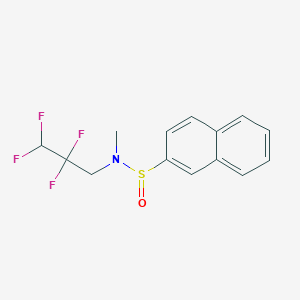 N-methyl-N-(2,2,3,3-tetrafluoropropyl)-2-naphthalenesulfinamide