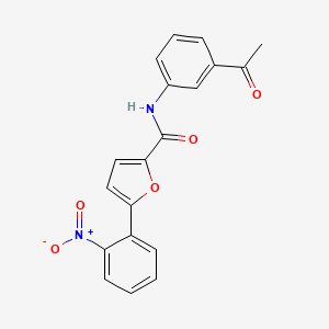 molecular formula C19H14N2O5 B3694612 N-(3-acetylphenyl)-5-(2-nitrophenyl)furan-2-carboxamide 