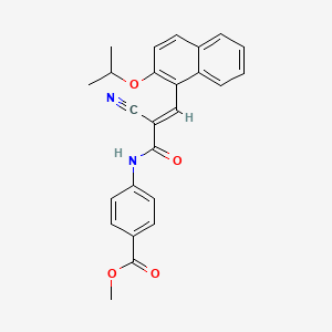 methyl 4-{[2-cyano-3-(2-isopropoxy-1-naphthyl)acryloyl]amino}benzoate