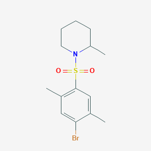 1-[(4-Bromo-2,5-dimethylphenyl)sulfonyl]-2-methylpiperidine