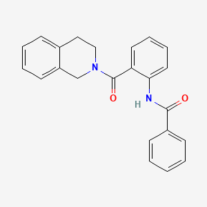 N-[2-(1,2,3,4-TETRAHYDROISOQUINOLINE-2-CARBONYL)PHENYL]BENZAMIDE