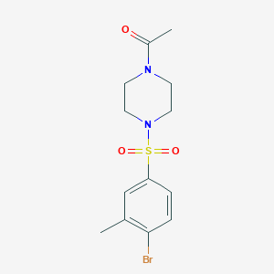 1-Acetyl-4-[(4-bromo-3-methylphenyl)sulfonyl]piperazine