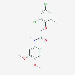 2-(2,4-dichloro-6-methylphenoxy)-N-(3,4-dimethoxyphenyl)acetamide