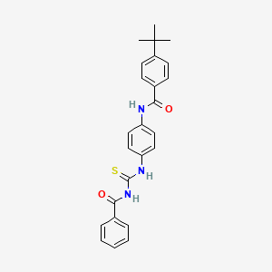 N-(4-{[(benzoylamino)carbonothioyl]amino}phenyl)-4-tert-butylbenzamide