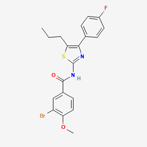 3-bromo-N-[4-(4-fluorophenyl)-5-propyl-1,3-thiazol-2-yl]-4-methoxybenzamide