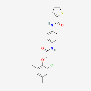 N-(4-{[(2-chloro-4,6-dimethylphenoxy)acetyl]amino}phenyl)thiophene-2-carboxamide