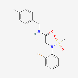 N~2~-(2-bromophenyl)-N~1~-(4-methylbenzyl)-N~2~-(methylsulfonyl)glycinamide