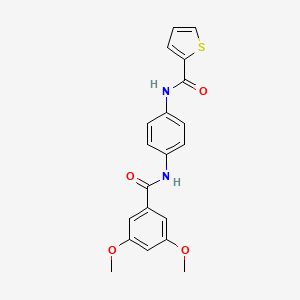 N-[4-[(3,5-dimethoxybenzoyl)amino]phenyl]thiophene-2-carboxamide