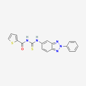 N-[(2-phenyl-2H-benzotriazol-5-yl)carbamothioyl]thiophene-2-carboxamide