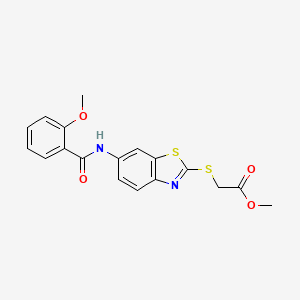 methyl ({6-[(2-methoxybenzoyl)amino]-1,3-benzothiazol-2-yl}thio)acetate