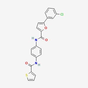 5-(3-chlorophenyl)-N-[4-(thiophene-2-carbonylamino)phenyl]furan-2-carboxamide