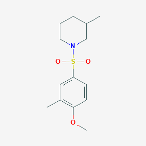 1-[(4-Methoxy-3-methylphenyl)sulfonyl]-3-methylpiperidine