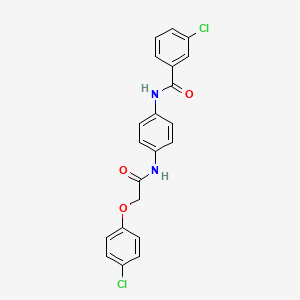 3-chloro-N-(4-{[(4-chlorophenoxy)acetyl]amino}phenyl)benzamide