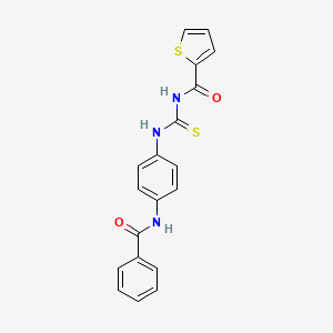 N-({[4-(benzoylamino)phenyl]amino}carbonothioyl)-2-thiophenecarboxamide