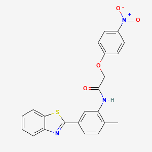 N-[5-(1,3-benzothiazol-2-yl)-2-methylphenyl]-2-(4-nitrophenoxy)acetamide