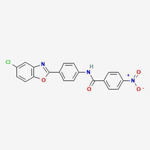 N-[4-(5-chloro-1,3-benzoxazol-2-yl)phenyl]-4-nitrobenzamide