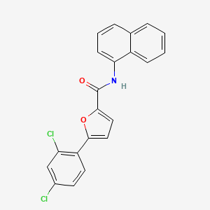 molecular formula C21H13Cl2NO2 B3695117 5-(2,4-dichlorophenyl)-N-1-naphthyl-2-furamide 