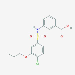 3-(4-Chloro-3-propoxybenzenesulfonamido)benzoic acid