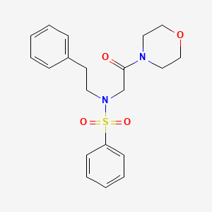 N-[2-(morpholin-4-yl)-2-oxoethyl]-N-(2-phenylethyl)benzenesulfonamide