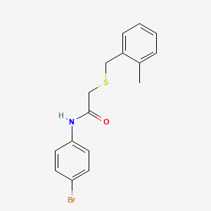 N-(4-bromophenyl)-2-[(2-methylbenzyl)thio]acetamide