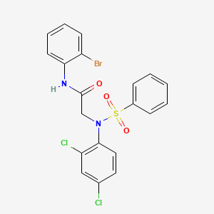 N~1~-(2-bromophenyl)-N~2~-(2,4-dichlorophenyl)-N~2~-(phenylsulfonyl)glycinamide