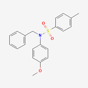 molecular formula C21H21NO3S B3695188 N-benzyl-N-(4-methoxyphenyl)-4-methylbenzenesulfonamide 