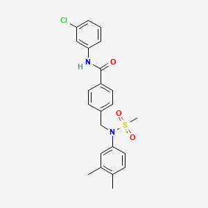 N-(3-chlorophenyl)-4-{[(3,4-dimethylphenyl)(methylsulfonyl)amino]methyl}benzamide