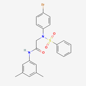 N~2~-(4-bromophenyl)-N~1~-(3,5-dimethylphenyl)-N~2~-(phenylsulfonyl)glycinamide