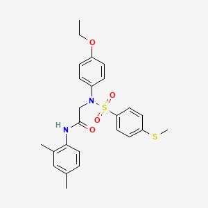 N~1~-(2,4-dimethylphenyl)-N~2~-(4-ethoxyphenyl)-N~2~-{[4-(methylthio)phenyl]sulfonyl}glycinamide