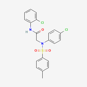 N~1~-(2-chlorophenyl)-N~2~-(4-chlorophenyl)-N~2~-[(4-methylphenyl)sulfonyl]glycinamide