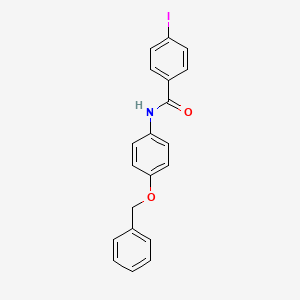 molecular formula C20H16INO2 B3695224 N-[4-(benzyloxy)phenyl]-4-iodobenzamide 