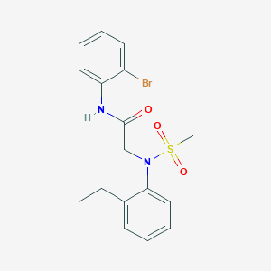 N-(2-bromophenyl)-2-(2-ethyl-N-methylsulfonylanilino)acetamide