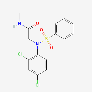 N~2~-(2,4-dichlorophenyl)-N~1~-methyl-N~2~-(phenylsulfonyl)glycinamide