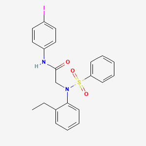 N~2~-(2-ethylphenyl)-N~1~-(4-iodophenyl)-N~2~-(phenylsulfonyl)glycinamide