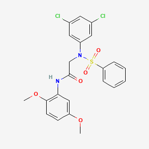 N~2~-(3,5-dichlorophenyl)-N~1~-(2,5-dimethoxyphenyl)-N~2~-(phenylsulfonyl)glycinamide