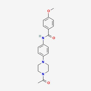 N-[4-(4-acetylpiperazin-1-yl)phenyl]-4-methoxybenzamide