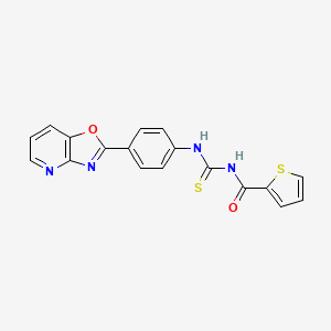 N-{[4-([1,3]oxazolo[4,5-b]pyridin-2-yl)phenyl]carbamothioyl}thiophene-2-carboxamide