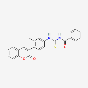 N-{[3-methyl-4-(2-oxo-2H-chromen-3-yl)phenyl]carbamothioyl}benzamide