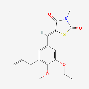 5-(3-allyl-5-ethoxy-4-methoxybenzylidene)-3-methyl-1,3-thiazolidine-2,4-dione