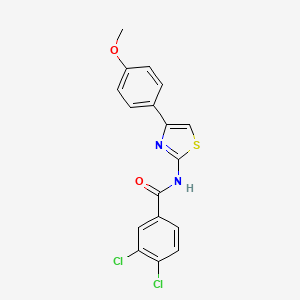 molecular formula C17H12Cl2N2O2S B3695344 3,4-dichloro-N-[4-(4-methoxyphenyl)-1,3-thiazol-2-yl]benzamide 