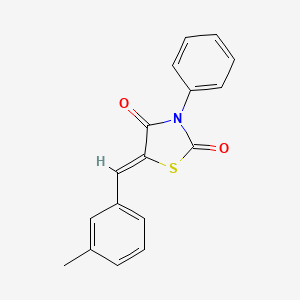 5-(3-methylbenzylidene)-3-phenyl-1,3-thiazolidine-2,4-dione