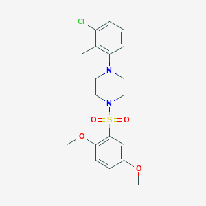 1-(3-Chloro-2-methylphenyl)-4-[(2,5-dimethoxyphenyl)sulfonyl]piperazine